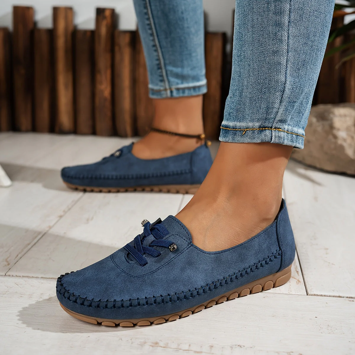 Evelyne | Women's Lace-Up Comfort Loafers - Image 16