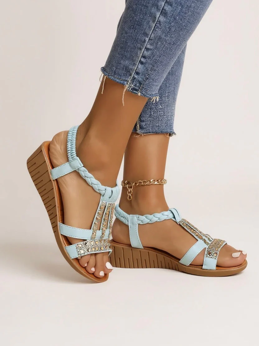 Faith | Women's Cushioned Wedge Sandals - Image 2