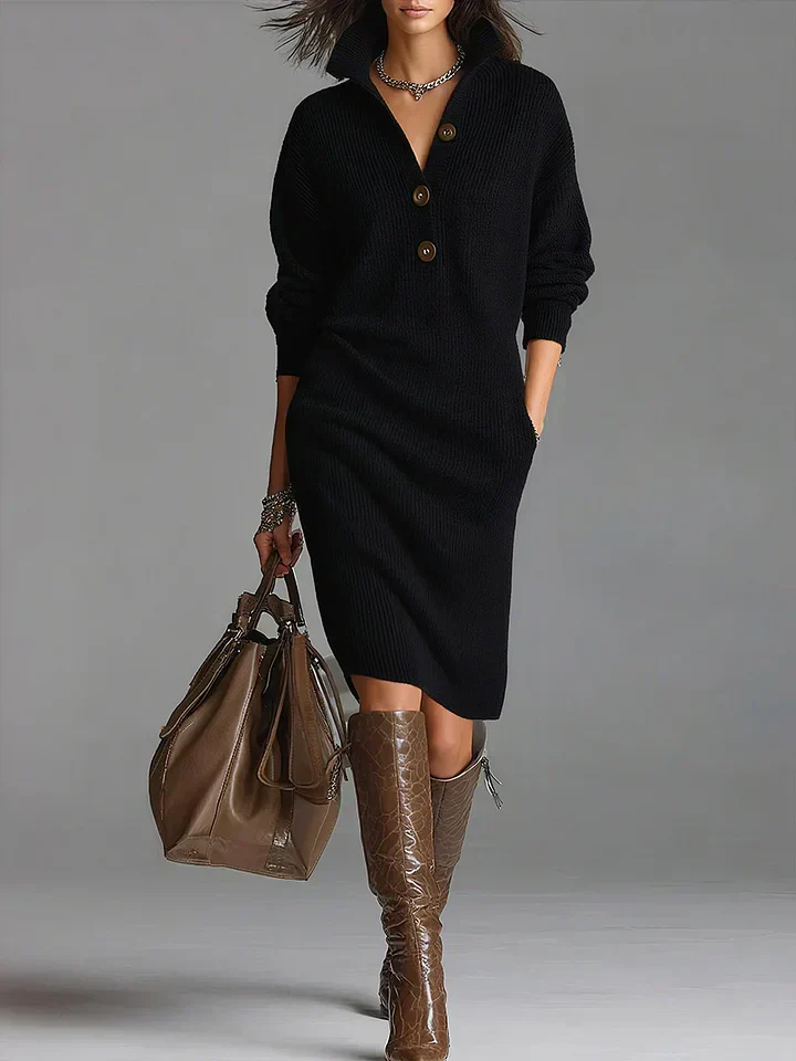 Fatima™ | Chic Sweater Dress - Image 4