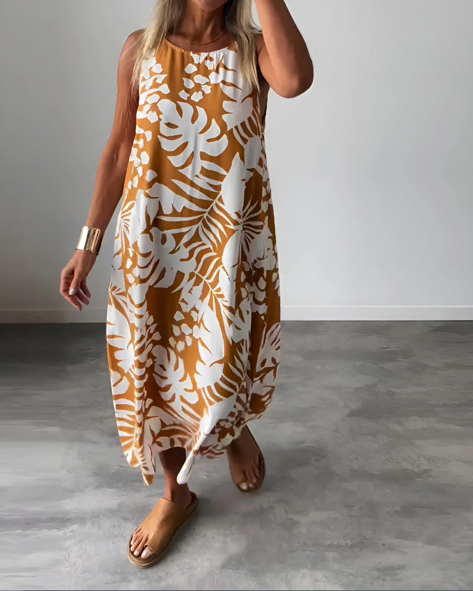 Felicity | Women's Sleeveless Draped Elegant Dress Evening - Image 4