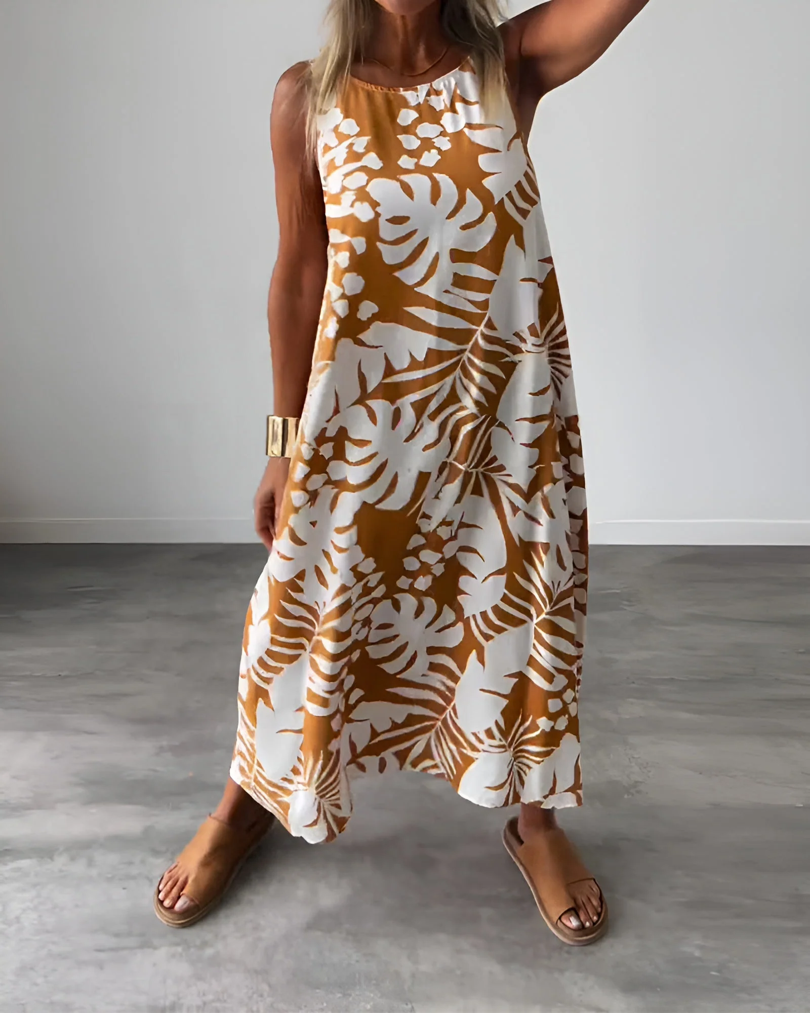 Felicity | Women's Sleeveless Draped Elegant Dress Evening - Image 5