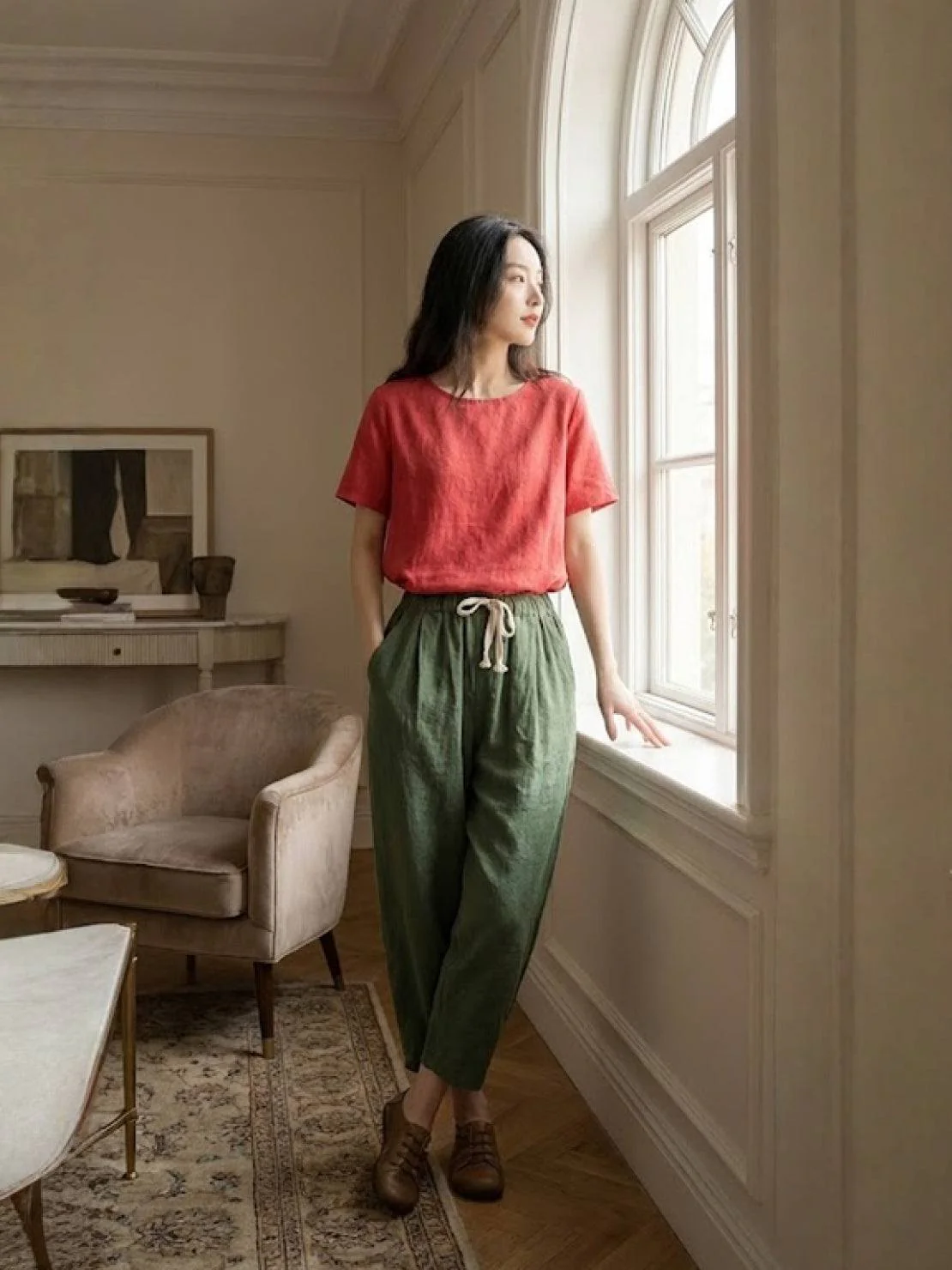 Felicity | Women's Drawstring Casual Pants - Image 28