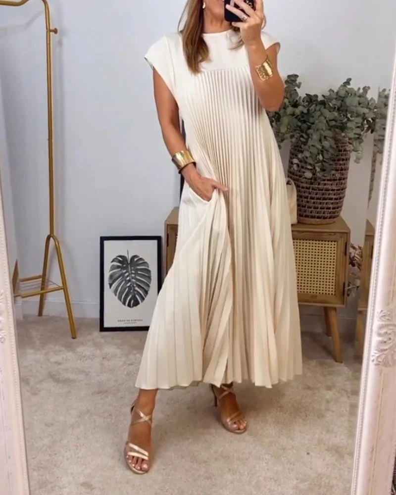 Fern | Women's Flowy Pleated Maxi Dress Cocktail - Image 15