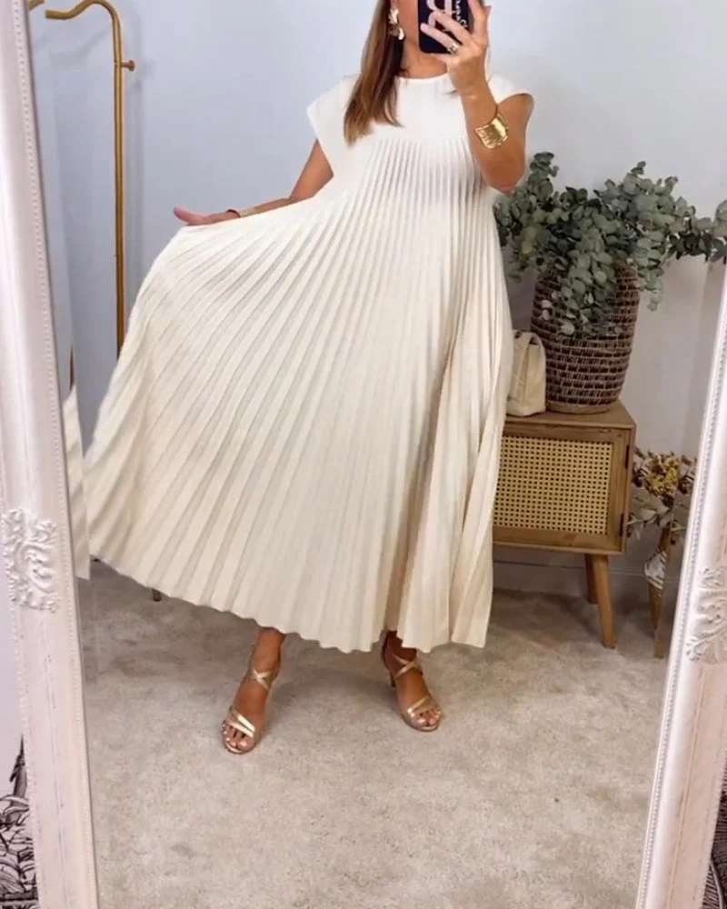 Fern | Women's Flowy Pleated Maxi Dress Cocktail - Image 17