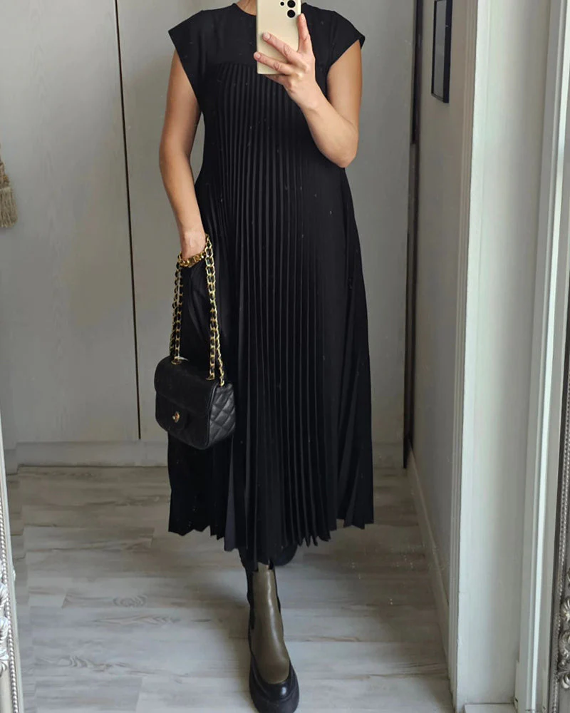 Fern | Women's Flowy Pleated Maxi Dress Cocktail - Image 18