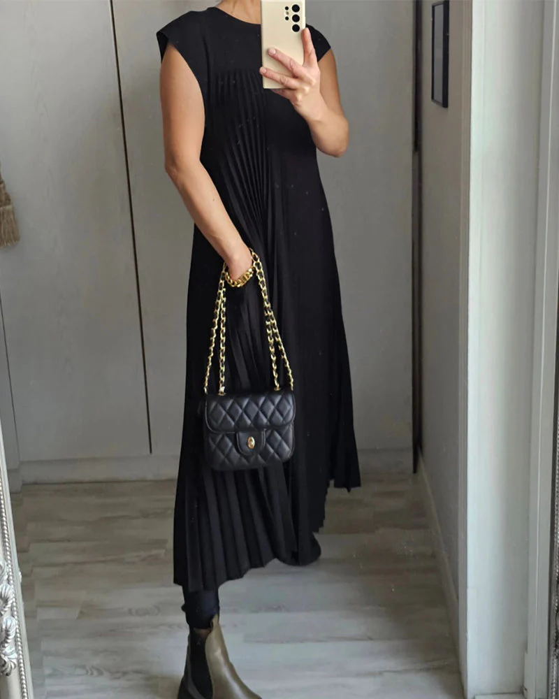 Fern | Women's Flowy Pleated Maxi Dress Cocktail - Image 19