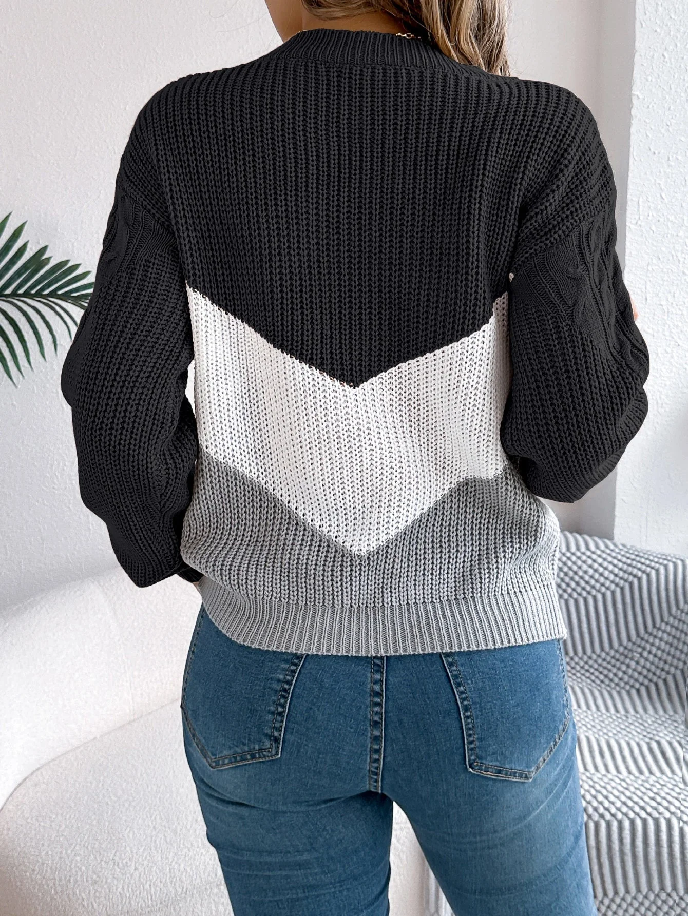 Flora™ | Chevron Stitch Pullover - Image 3