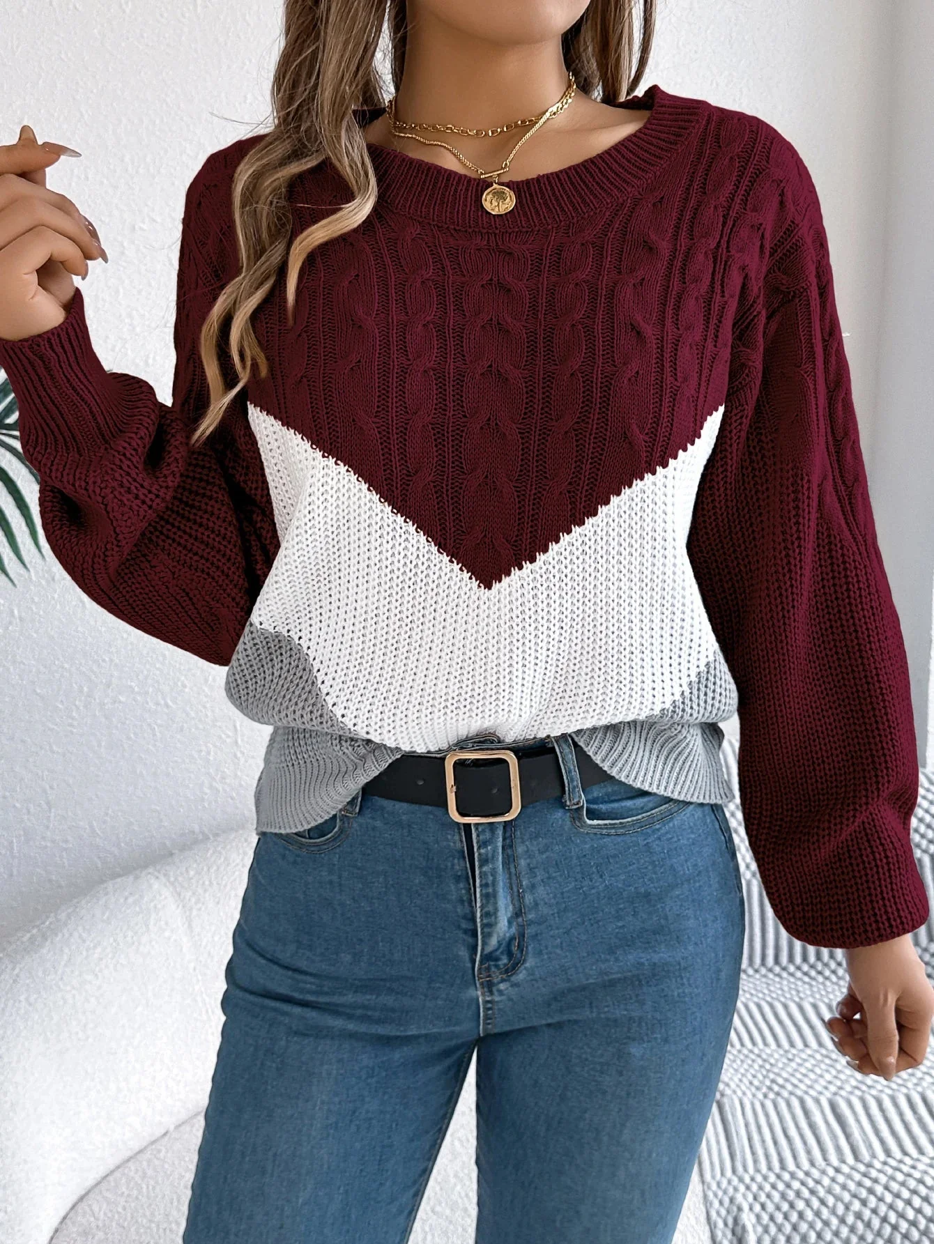 Flora™ | Chevron Stitch Pullover - Image 7