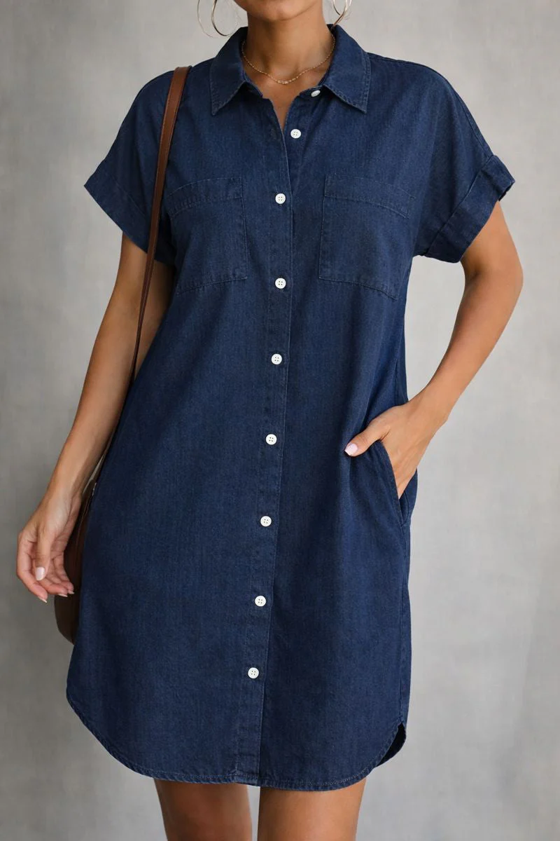 Francesca | Women's Denim Dress Casual - Image 3