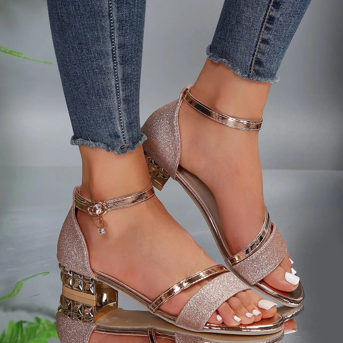 Freya | Women's Ankle Strap Block Heel Sandals - Image 4