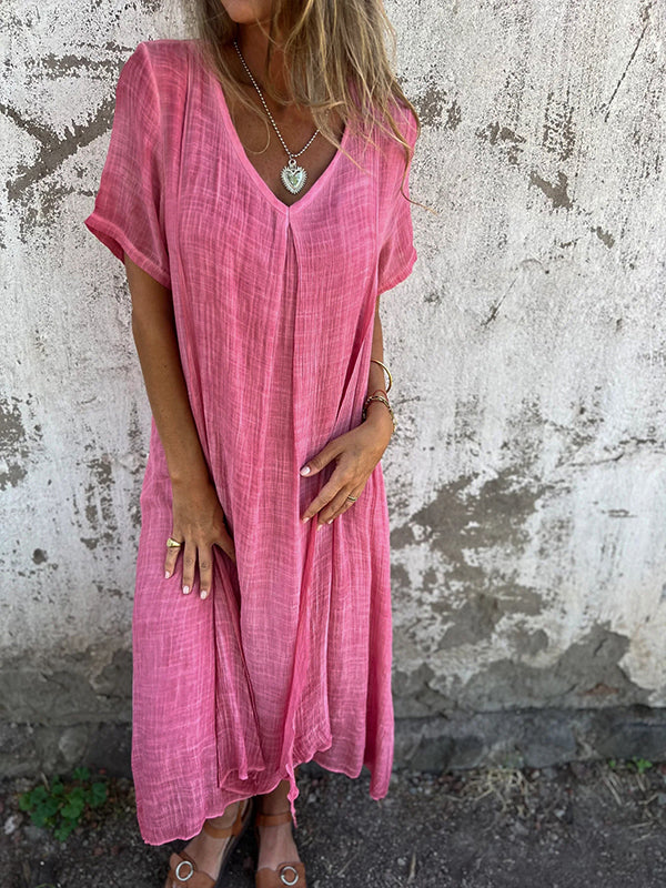 Garnet | Women's Flowy Draped Maxi Dress Cocktail - Image 10