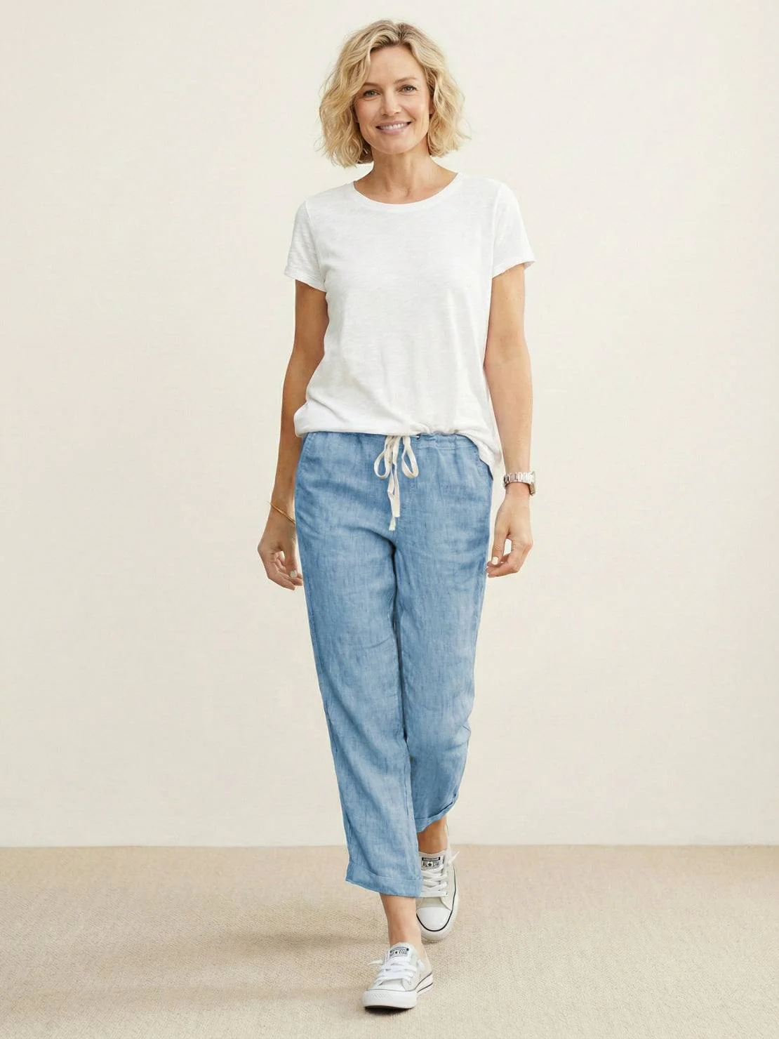 Harper | Women's Casual Drawstring Straight-Leg Casual Pants - Image 25