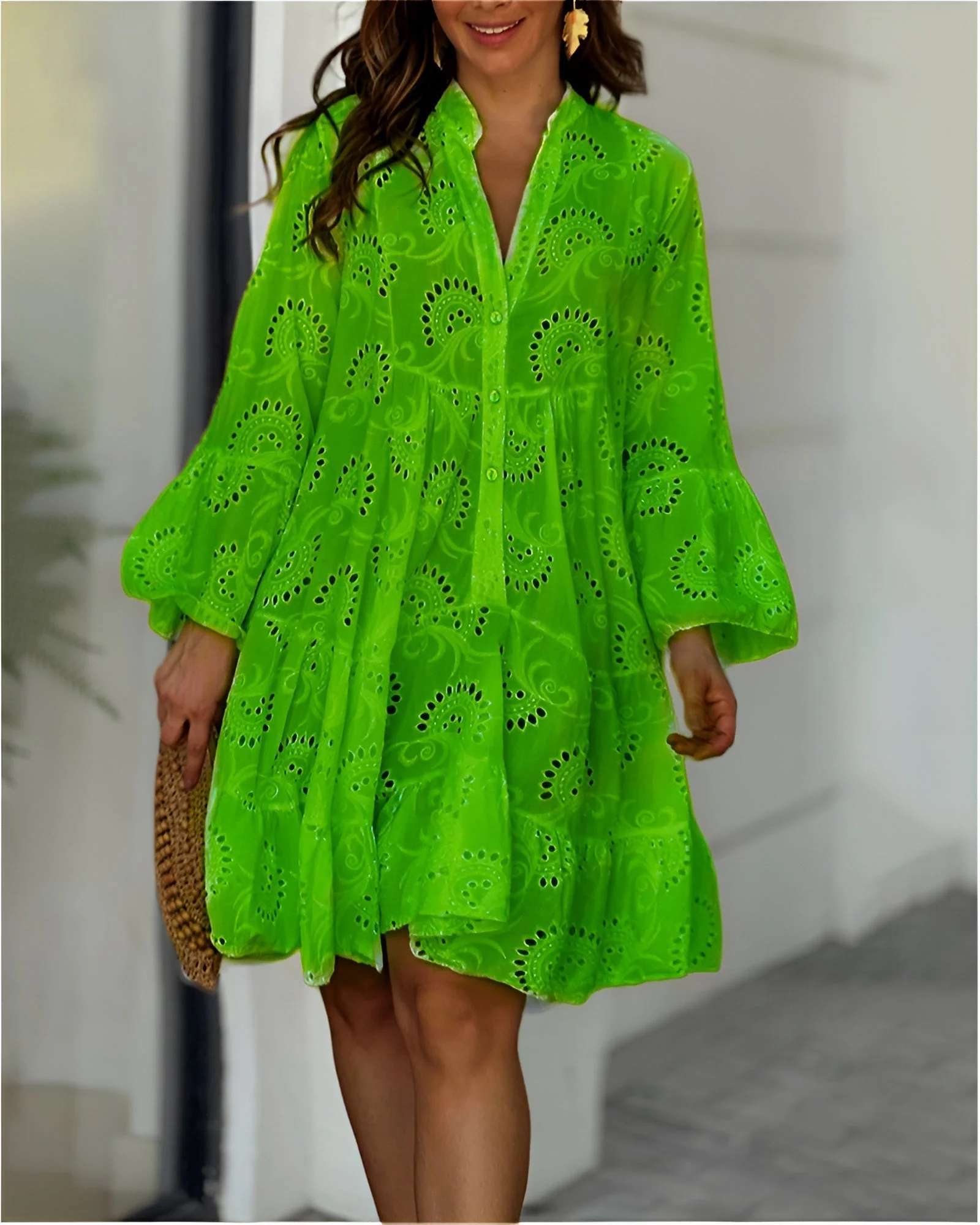 Haven | Women's Tummy Control Flowy Draped Dress Casual Summer - Image 4