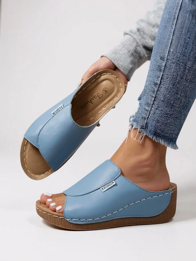 Heather | Women's Platform Cushioned Slides - Image 11