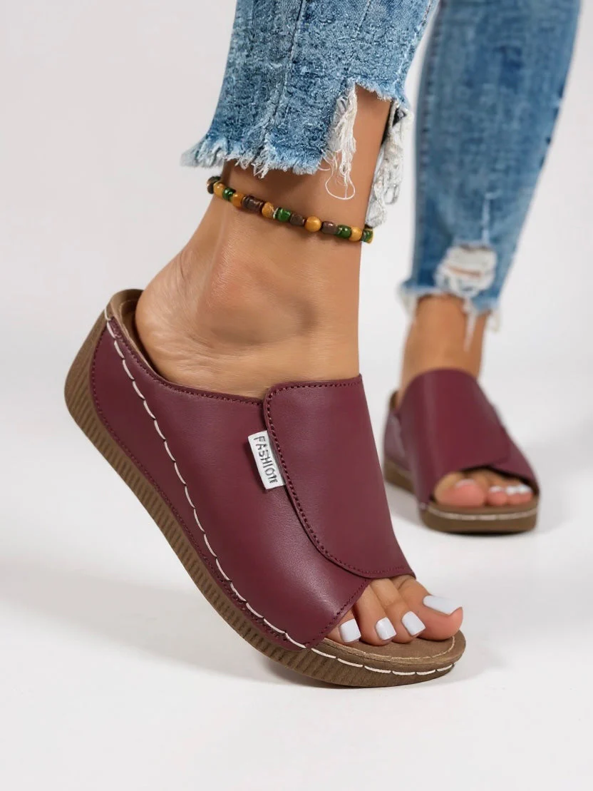 Heather | Women's Platform Cushioned Slides - Image 7