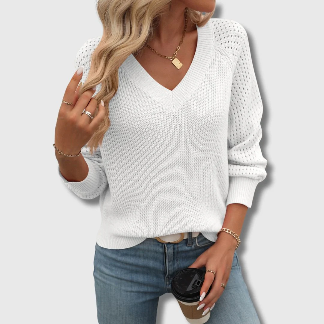 Jade™ | Elegant V-Neck Sweater - Image 2