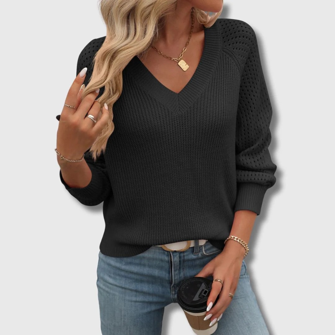 Jade™ | Elegant V-Neck Sweater - Image 3