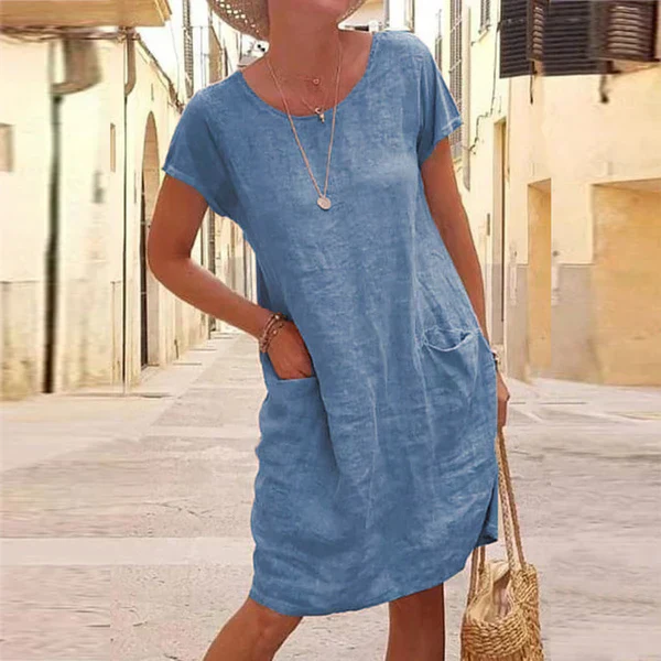 Jasmine | Women's Tummy Control Flowy Draped Dress - Image 2