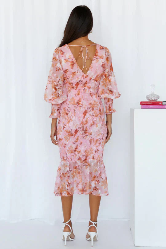 Julia | Women's Wedding Guest Floral Dress Evening - Image 5