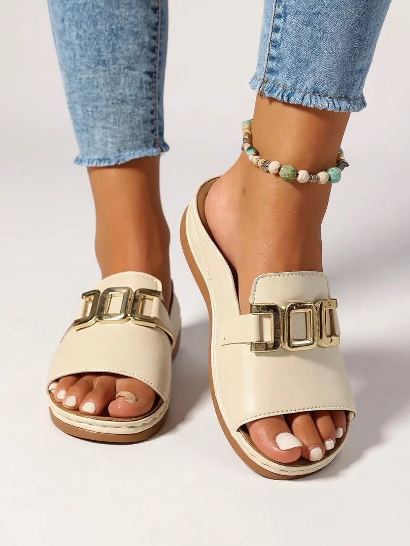 Juno | Women's Cushioned Buckle Slides - Image 8