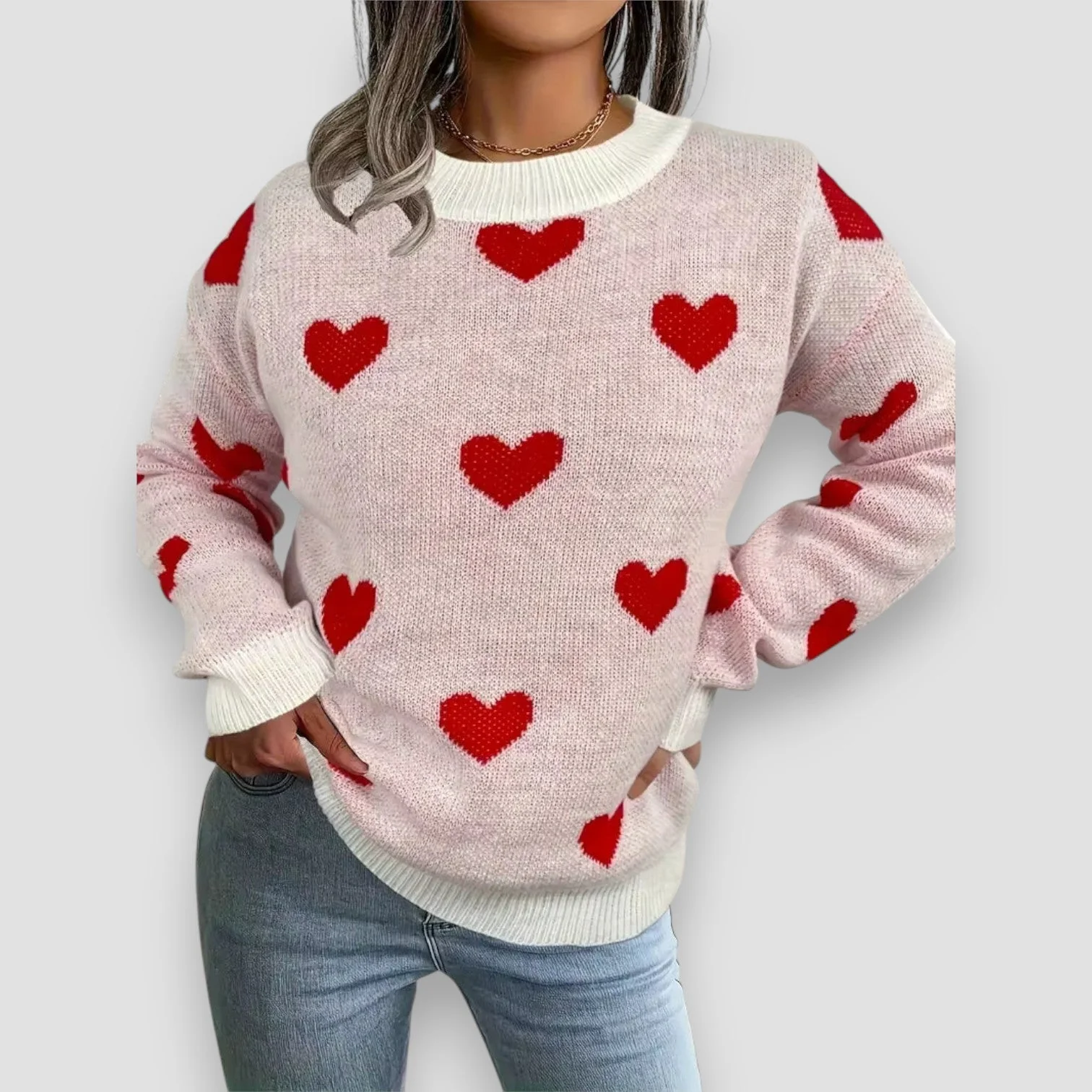 Katherine™ | Elegant Hearts Sweater - Image 3