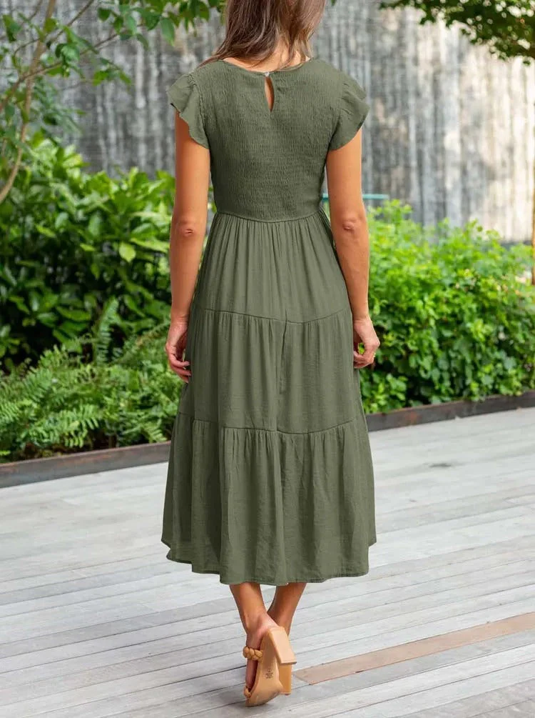 Lisette | Women's Tummy Control Draped Elegant Dress - Image 10