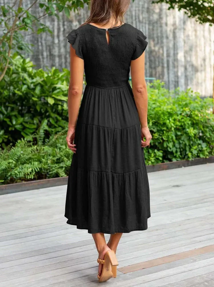 Lisette | Women's Tummy Control Draped Elegant Dress - Image 3