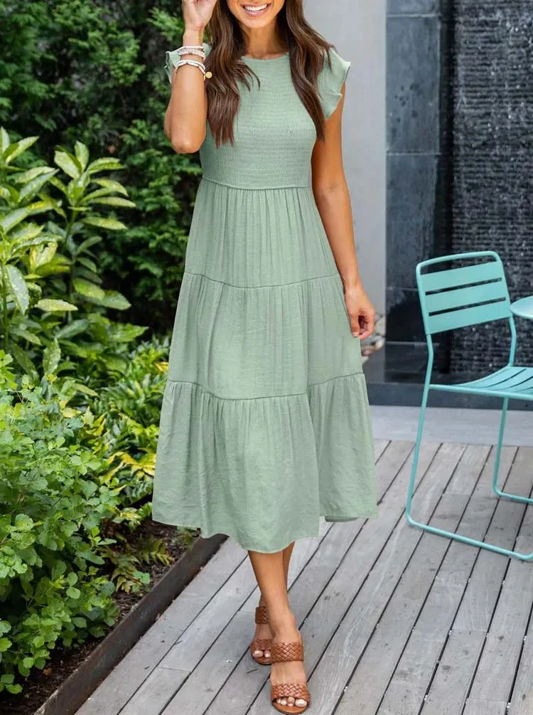 Lisette | Women's Tummy Control Draped Elegant Dress - Image 4