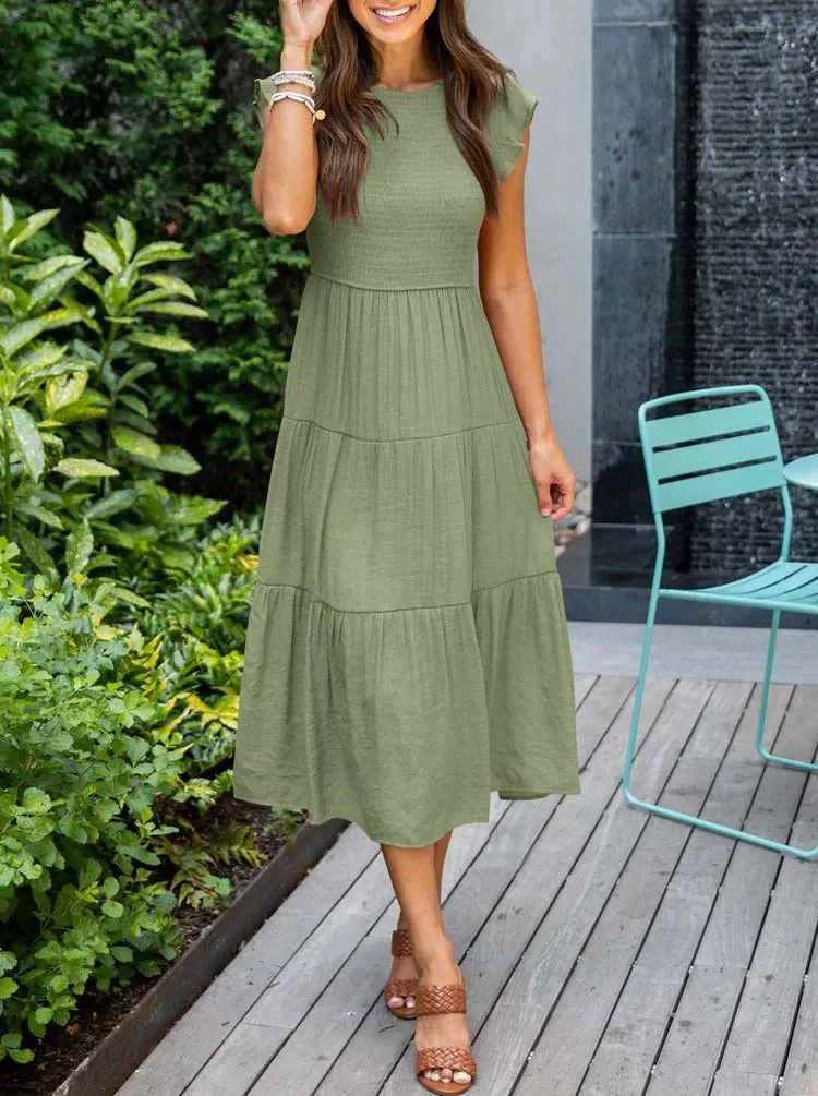 Lisette | Women's Tummy Control Draped Elegant Dress - Image 7