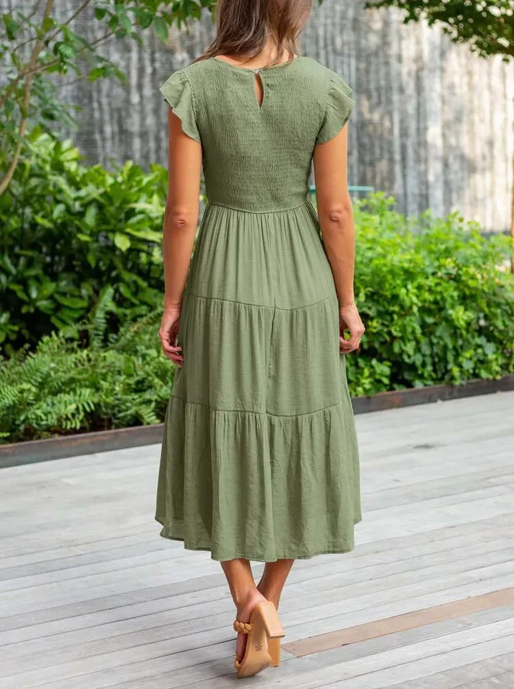 Lisette | Women's Tummy Control Draped Elegant Dress - Image 8