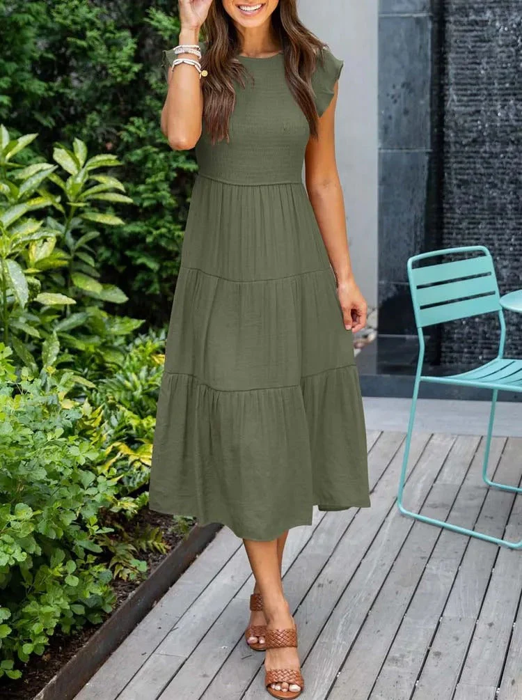 Lisette | Women's Tummy Control Draped Elegant Dress - Image 9
