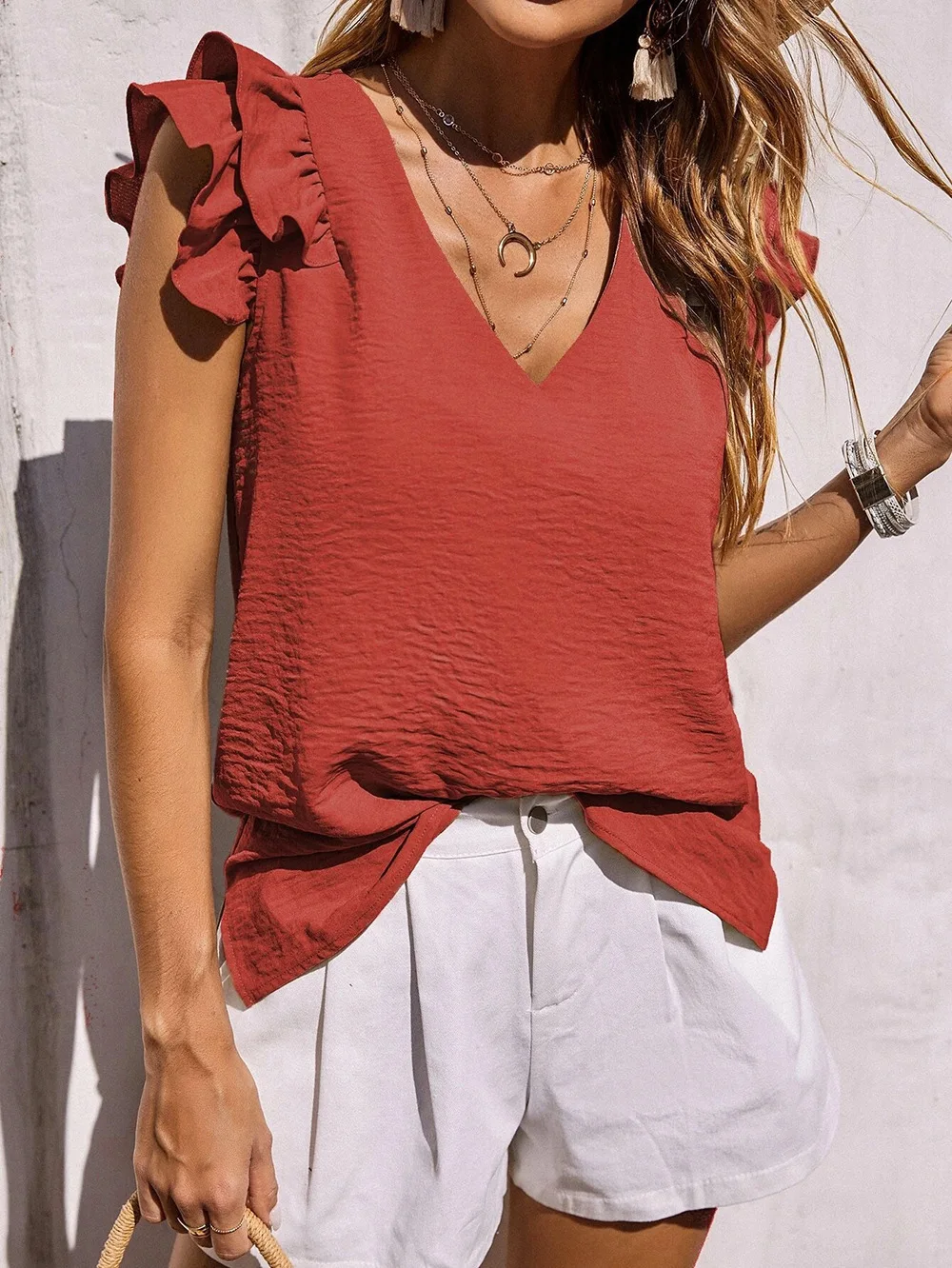Lynette™ | Playful Ruffle Sleeve Summer Top - Image 4
