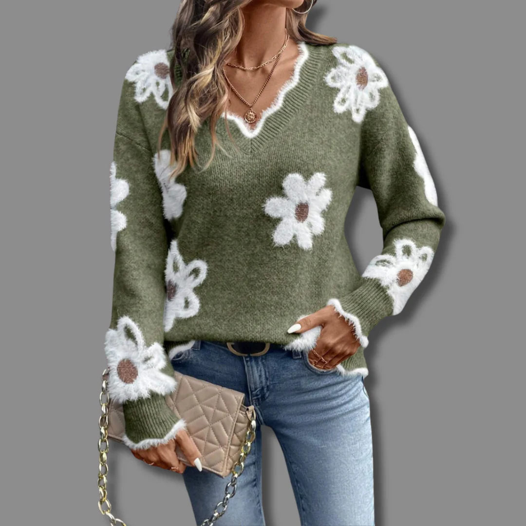 Madeline™ | Flower Sweater - Image 2