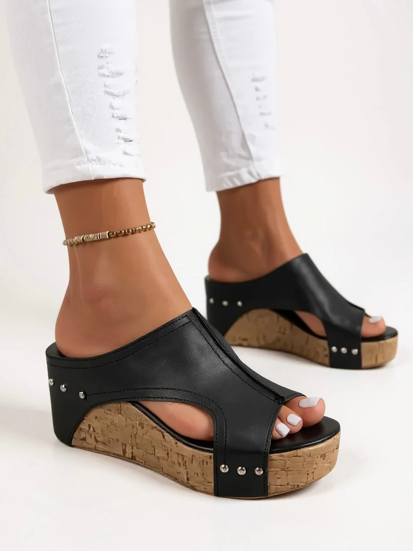 Magnolia | Women's Cushioned Wedge Sandals - Image 2