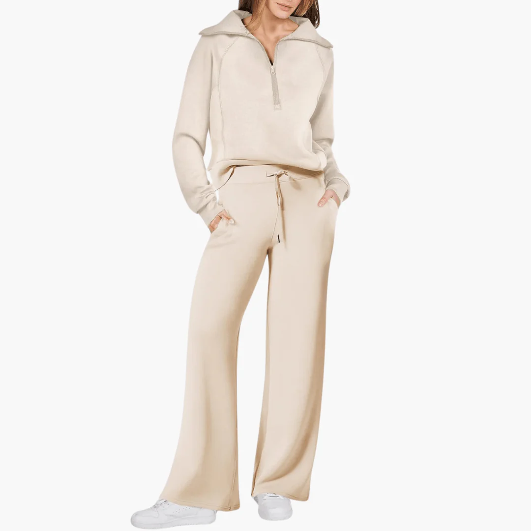 Magnolia | Women's Zip Up Hoodie Wide Leg Lounge Set