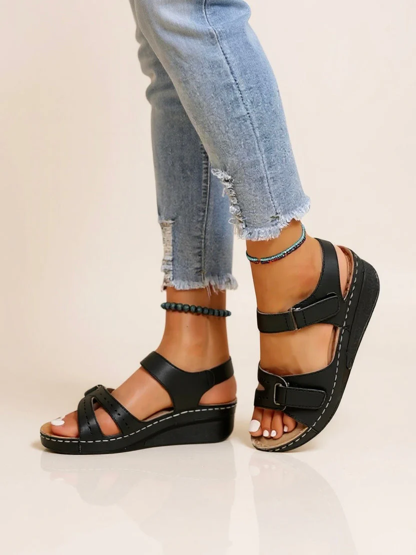 Maren | Women's Cushioned Adjustable Wedge Sandals