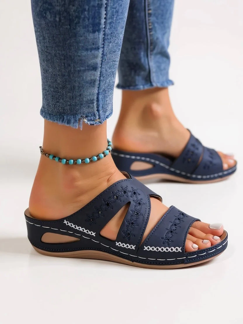 Margaux | Women's Cushioned Slip-On Sandals - Image 4