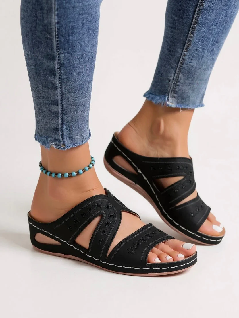 Margaux | Women's Cushioned Slip-On Sandals - Image 6