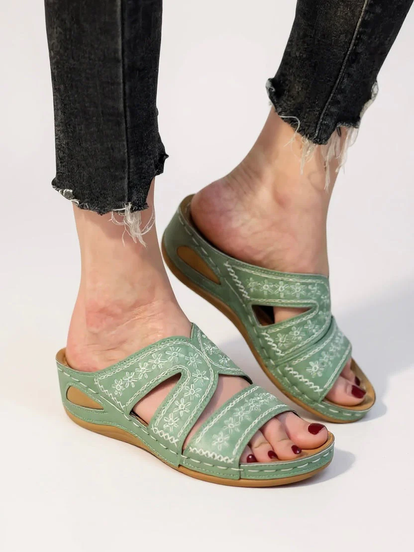 Margaux | Women's Cushioned Slip-On Sandals - Image 9
