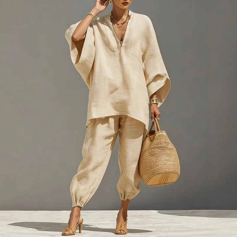 Marlowe | Women's Batwing Sleeve Two Piece Set - Image 3