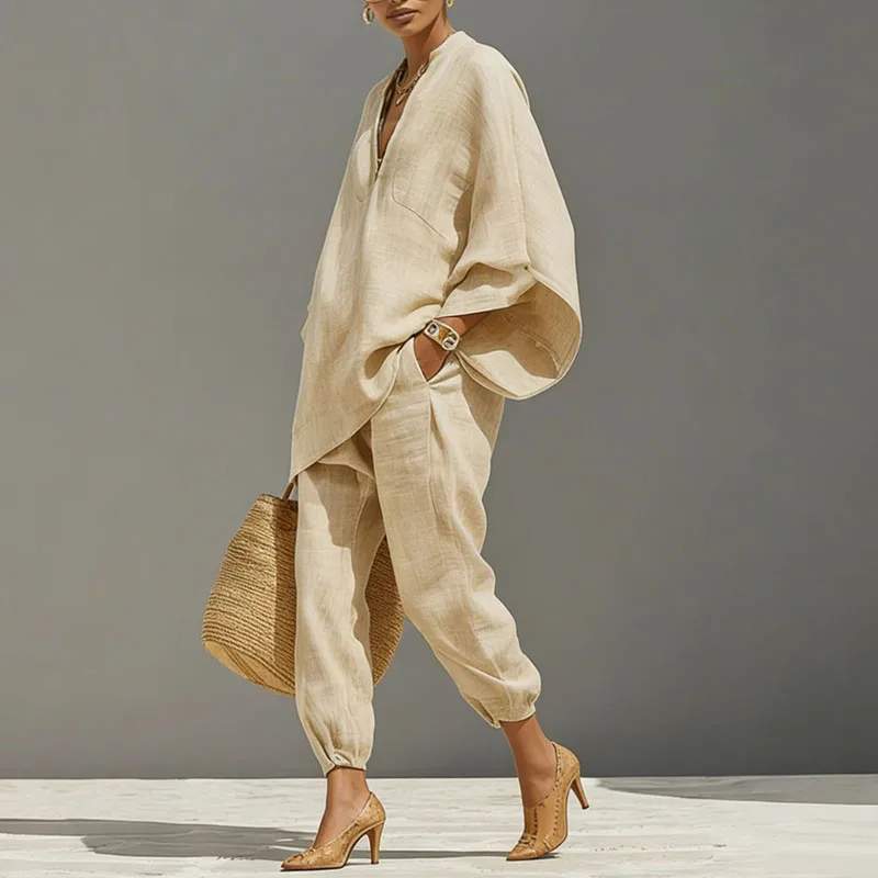 Marlowe | Women's Batwing Sleeve Two Piece Set - Image 4