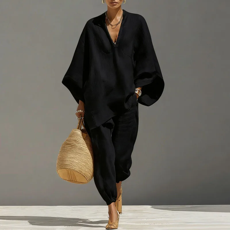 Marlowe | Women's Batwing Sleeve Two Piece Set - Image 6