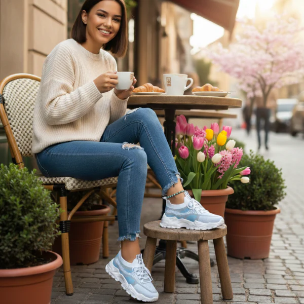 Meadow | Women's Breathable Mesh Walking Sneakers - Image 10