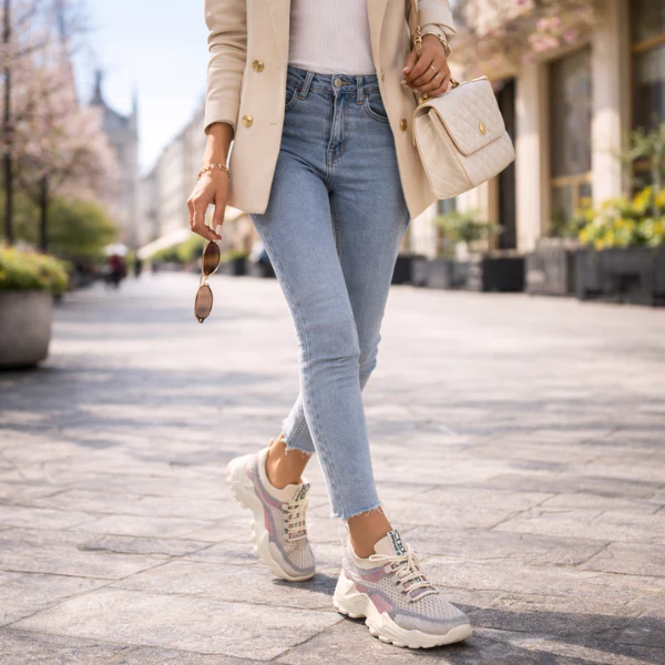 Meadow | Women's Breathable Mesh Walking Sneakers - Image 11