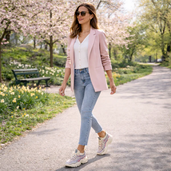 Meadow | Women's Breathable Mesh Walking Sneakers - Image 4