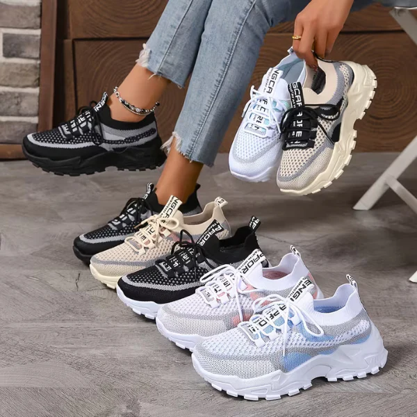 Meadow | Women's Breathable Mesh Walking Sneakers - Image 5