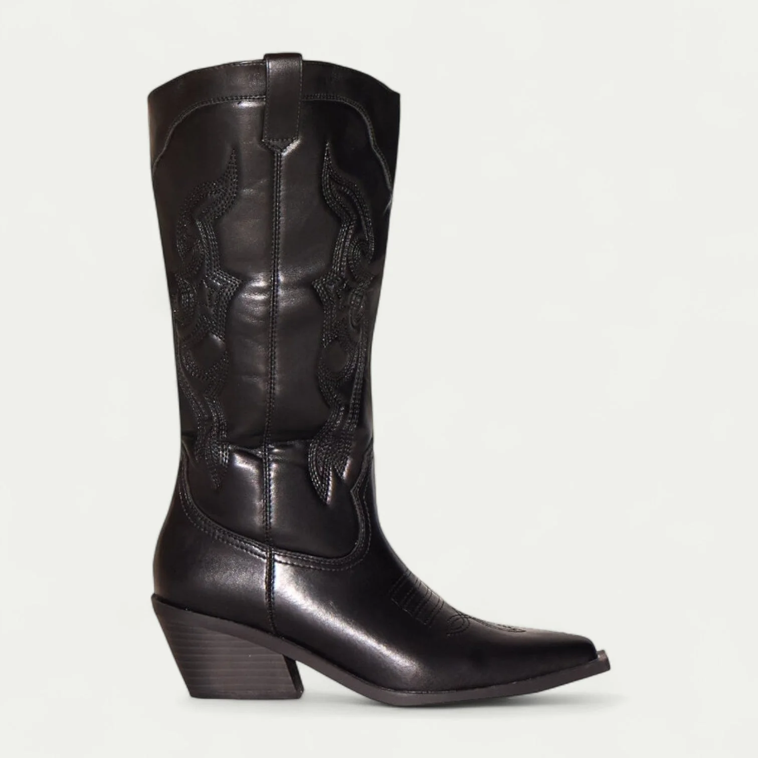 Mella™ | Western Calf High Pointed Toe Boots for Women - Image 5