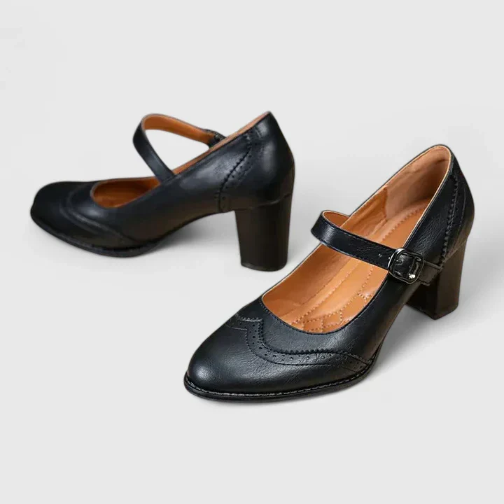 Meredith | Women's Mary Jane Block Heel Shoes - Image 10