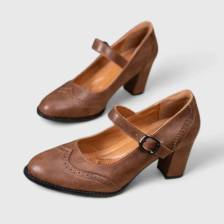 Meredith | Women's Mary Jane Block Heel Shoes - Image 2