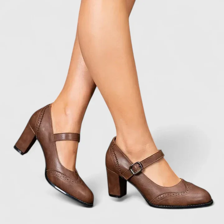 Meredith | Women's Mary Jane Block Heel Shoes - Image 6